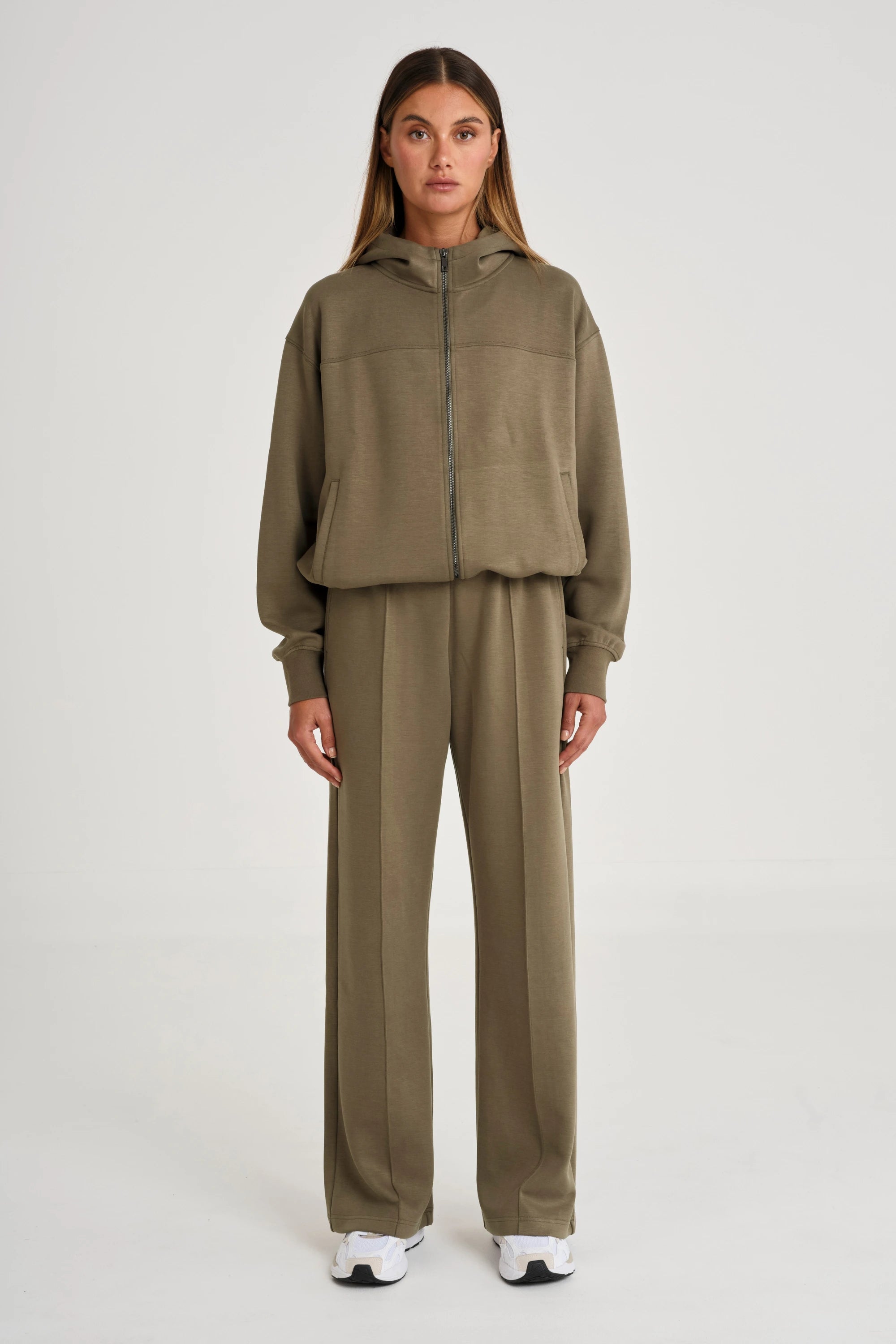 Soft Luxury Wide Leg Track Pant