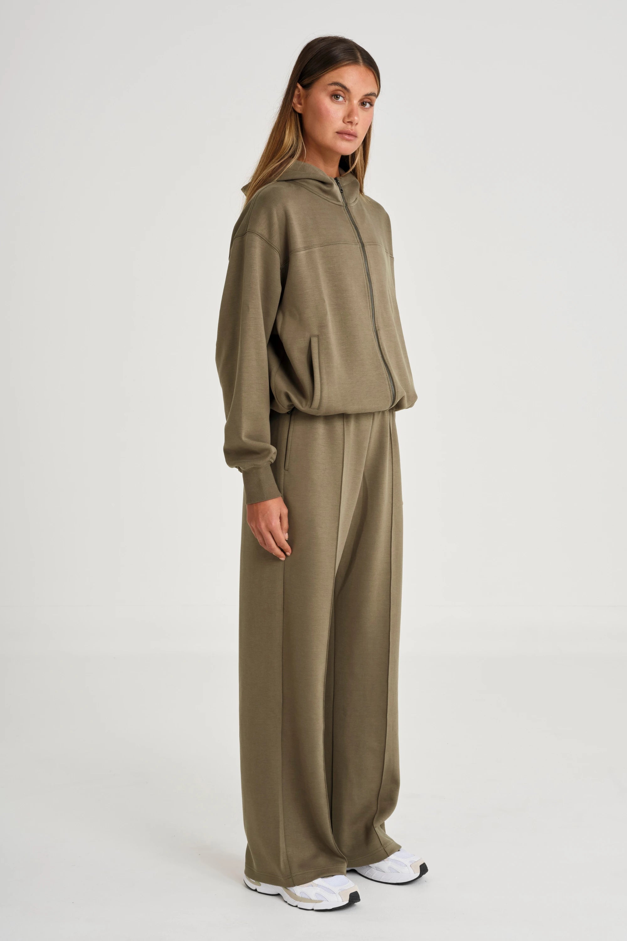 Soft Luxury Wide Leg Track Pant