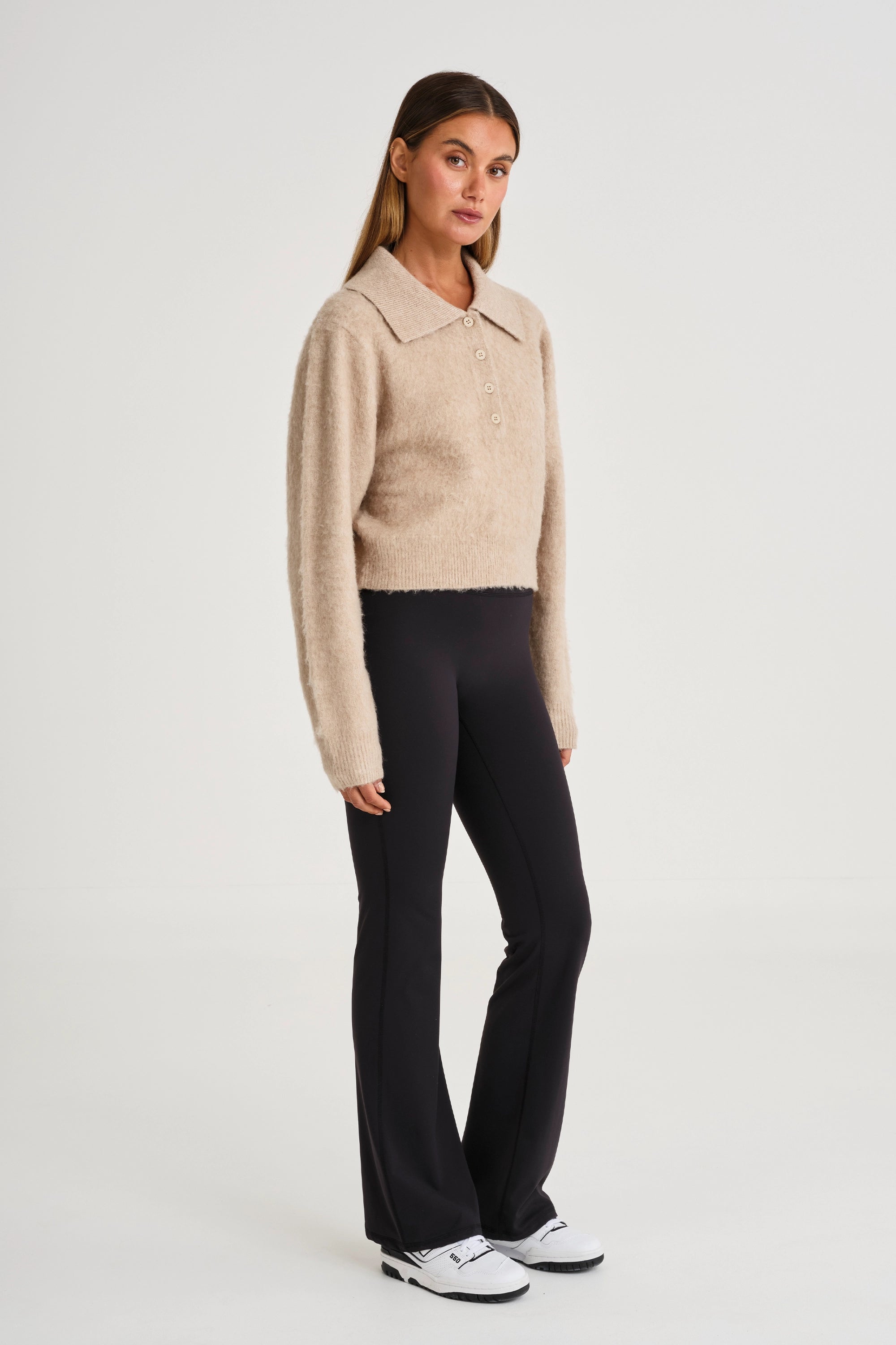 1/2 Button Polo Knit