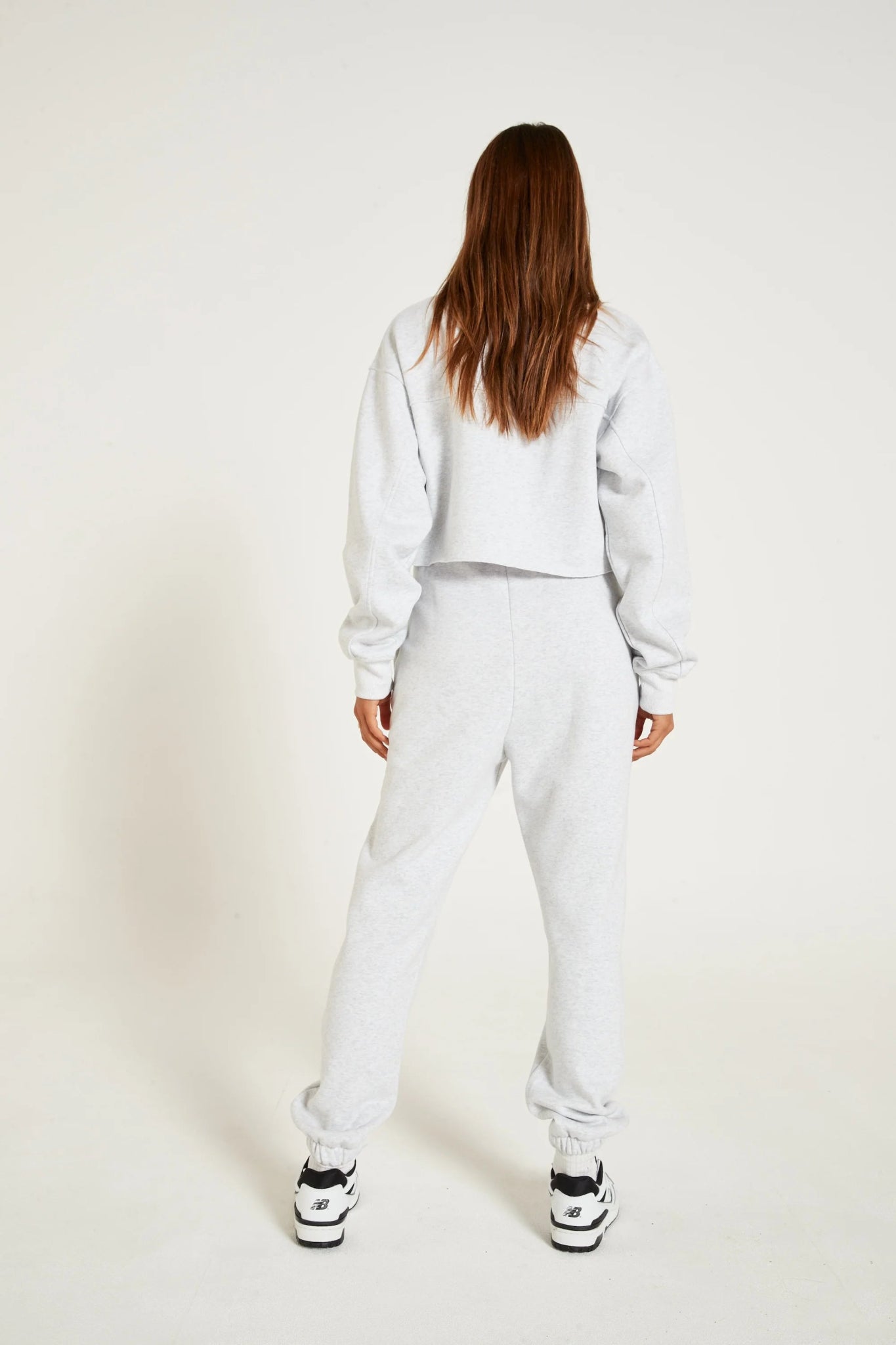 Lily Full Zip Sweater (White Marle) - All Fenix