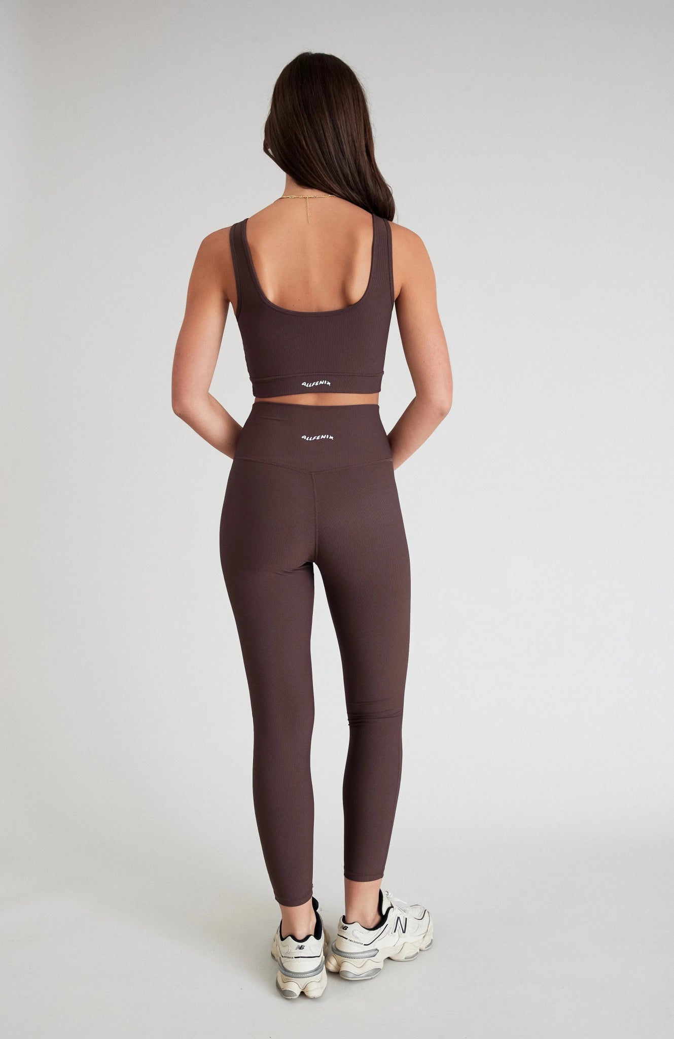 Eco Rib 7/8 Leggings (Espresso) - All Fenix