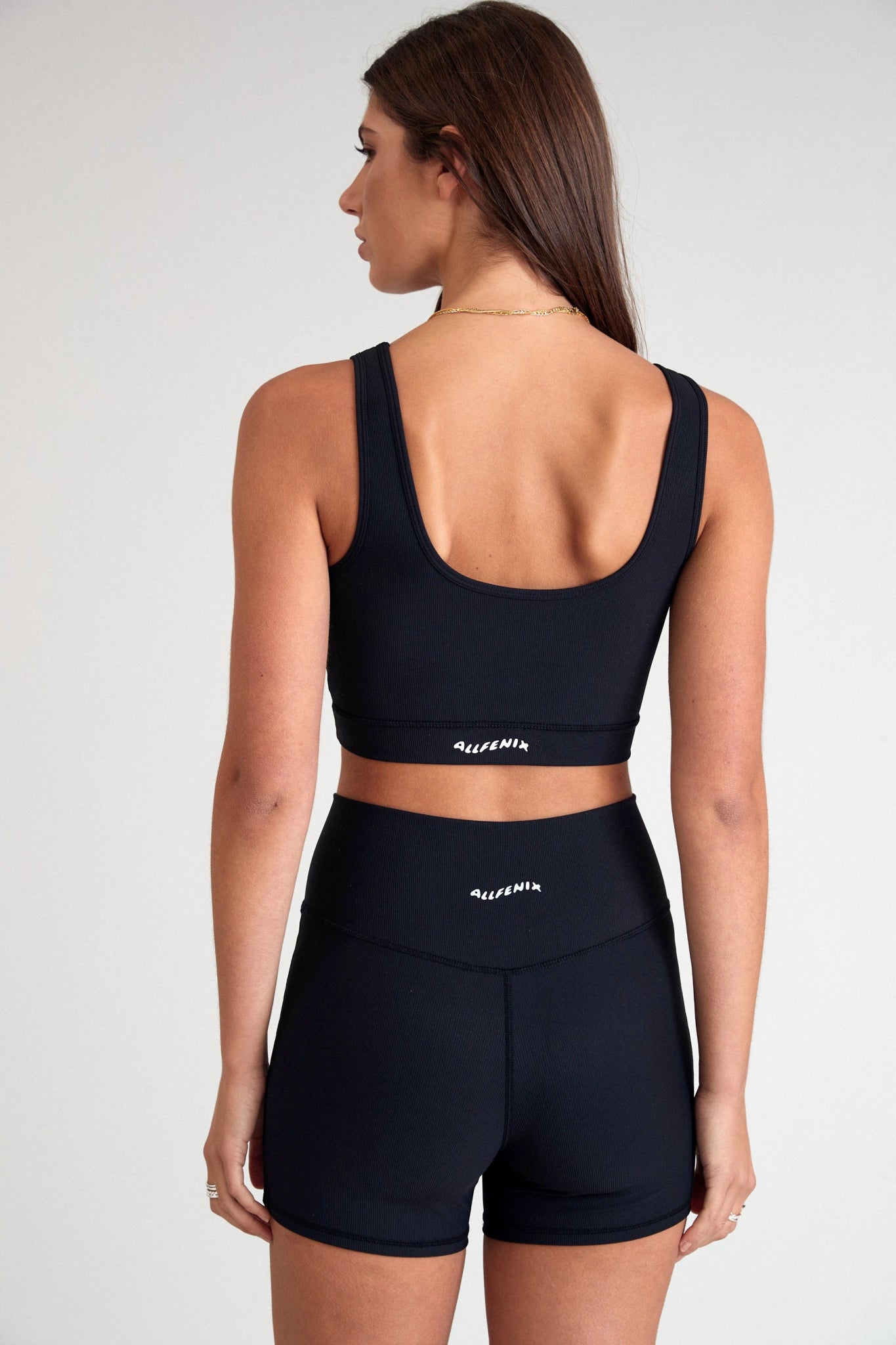 Eco Rib Contour Sports Bra (Black) - All Fenix