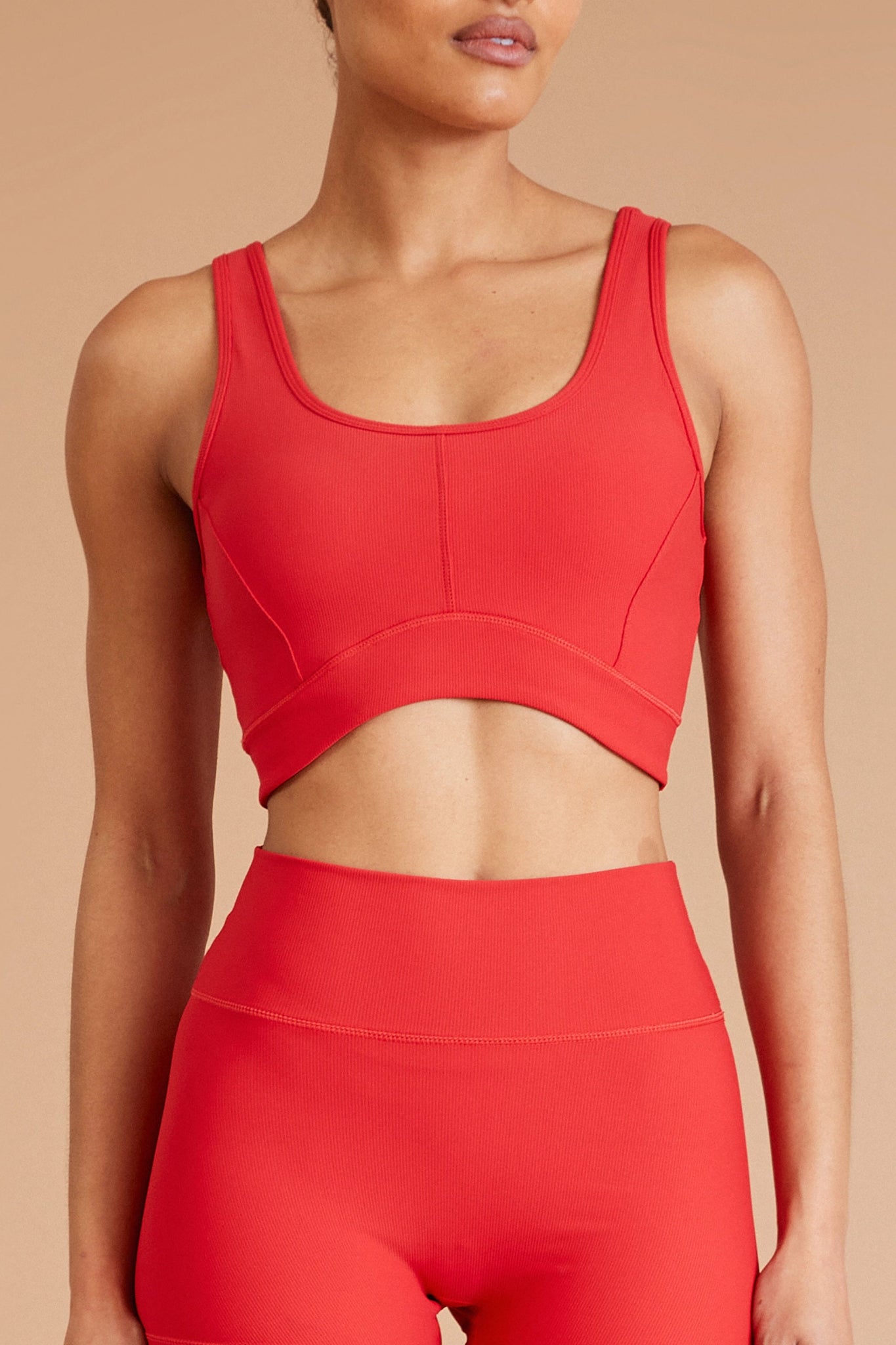 Eco Rib Contour Sports Bra (Watermelon) - All Fenix