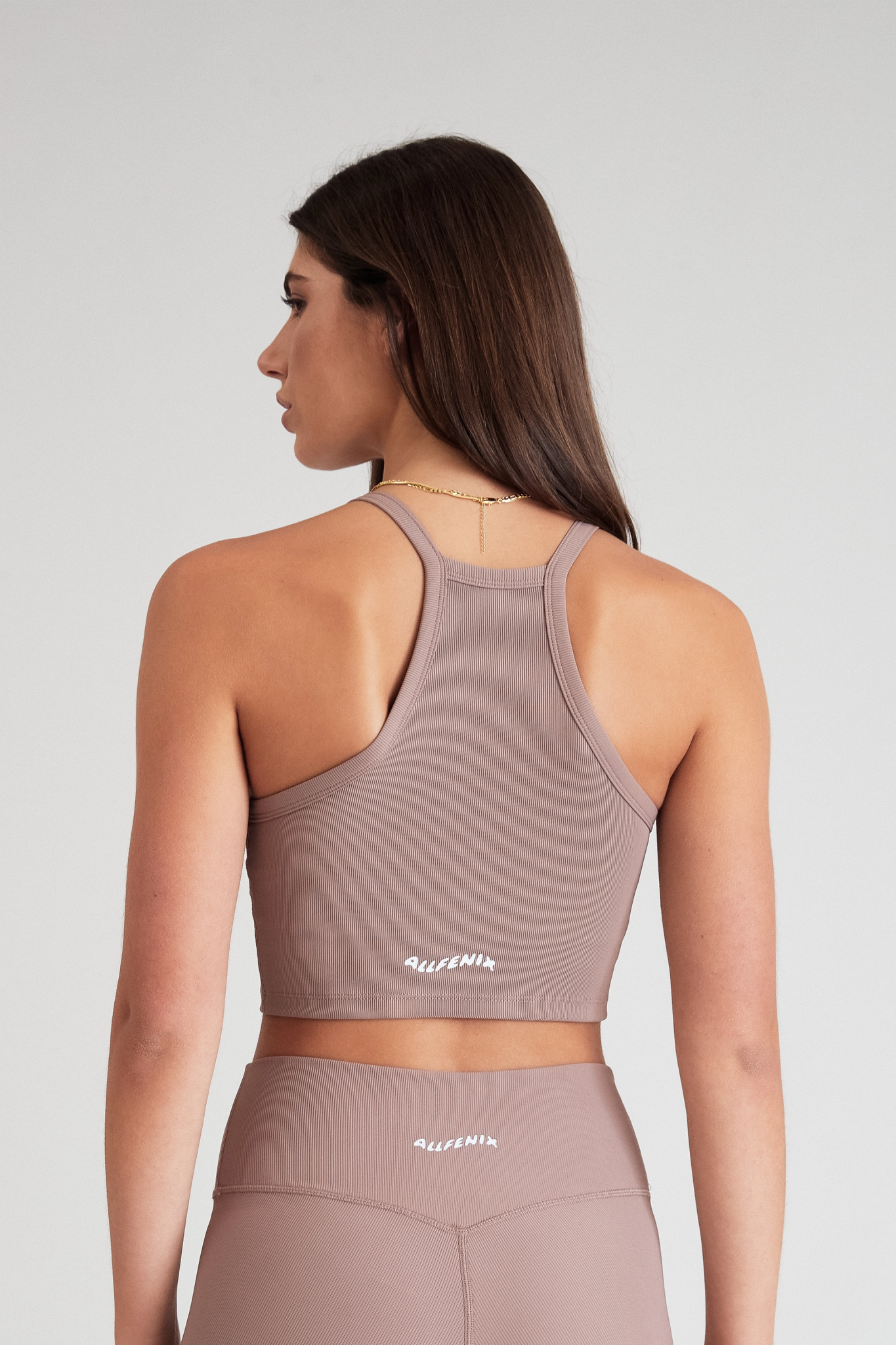 Eco Rib Strap Racer Crop (Latte) - All Fenix