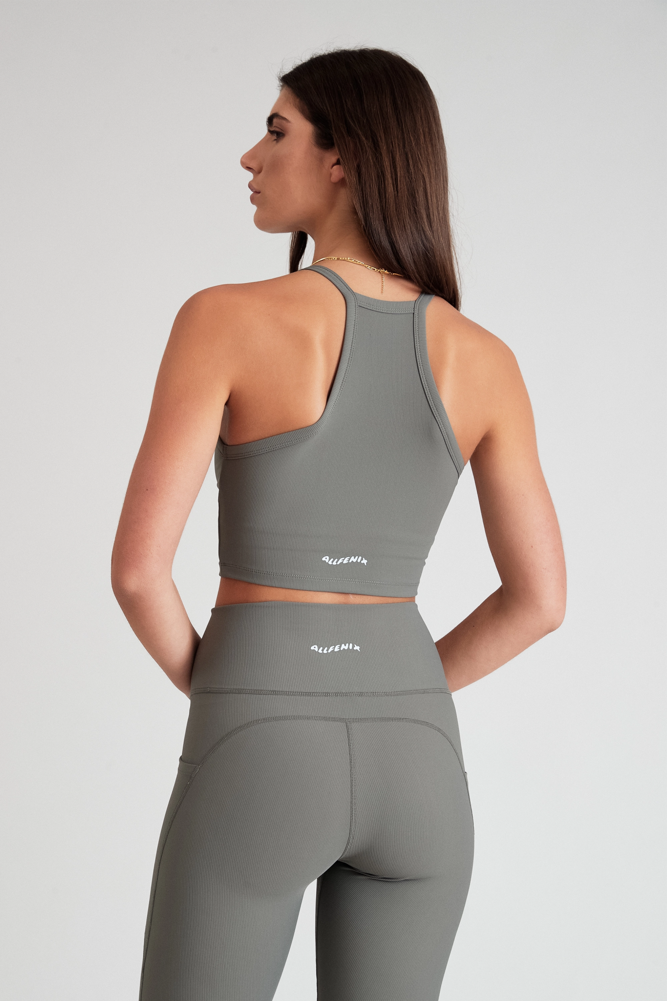 Eco Rib Strap Racer Crop (Olive) - All Fenix