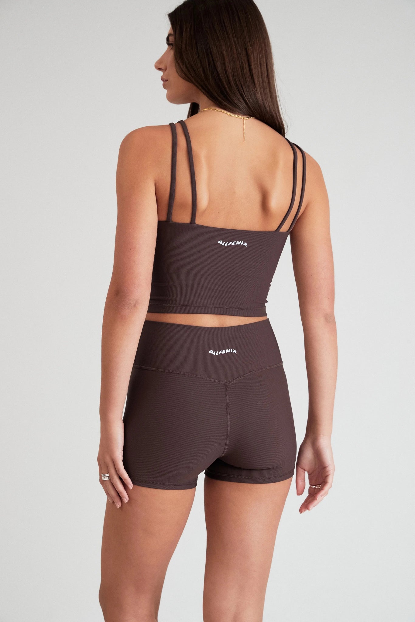 Eco Rib Strappy Crop (Espresso) - All Fenix