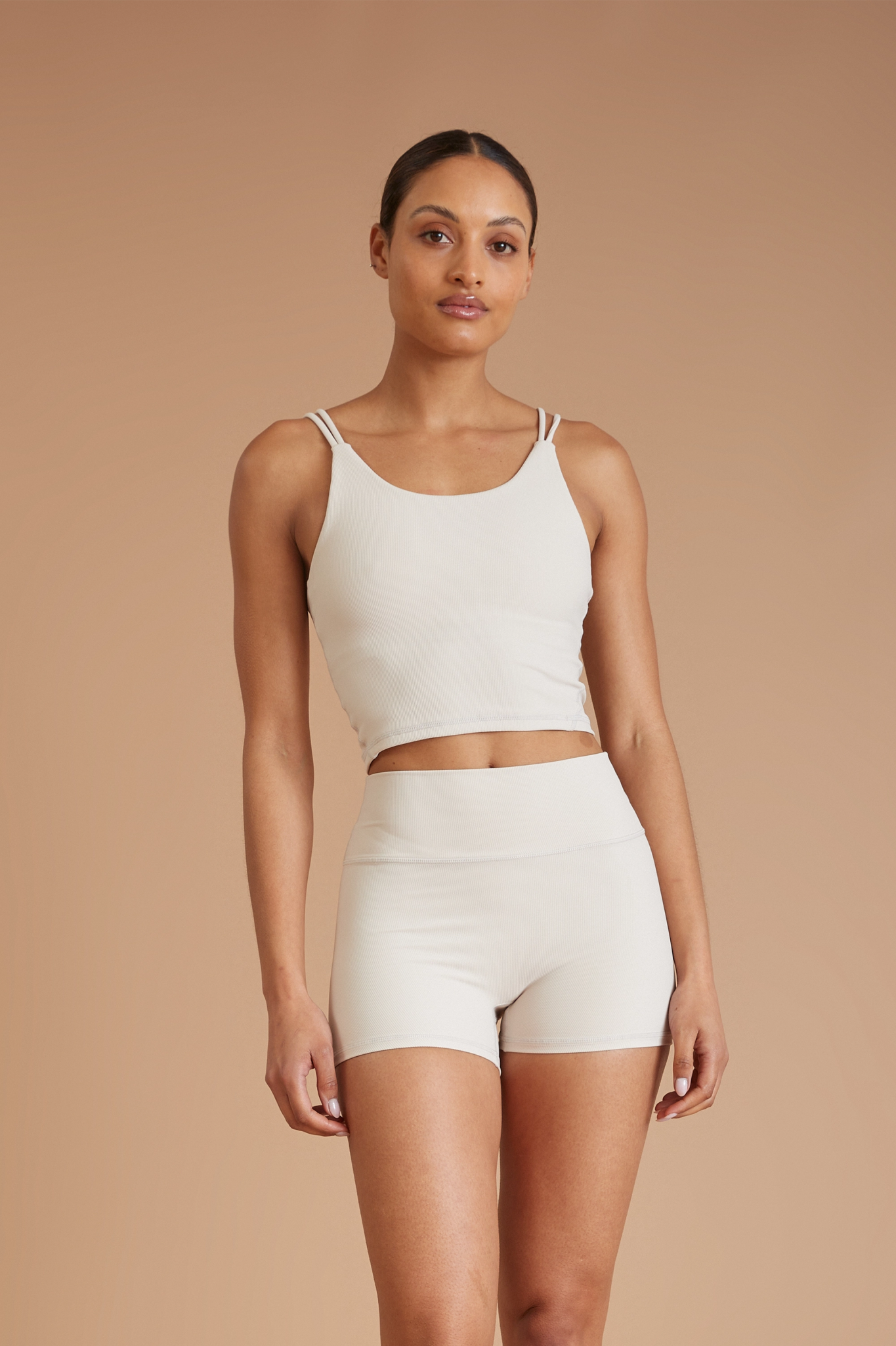 Eco Rib Strappy Crop (Stone) - All Fenix