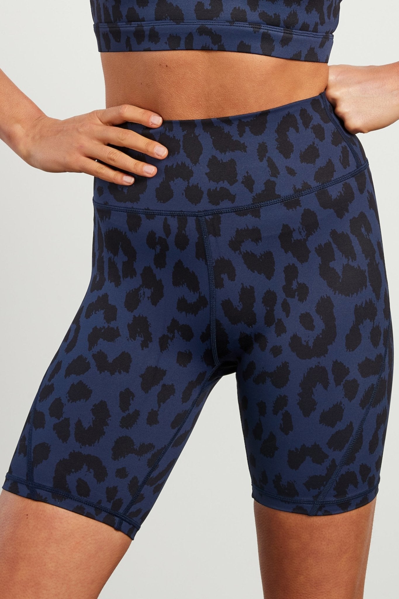 Oversized Cheetah (Navy) Shaper Bike Short - All Fenix