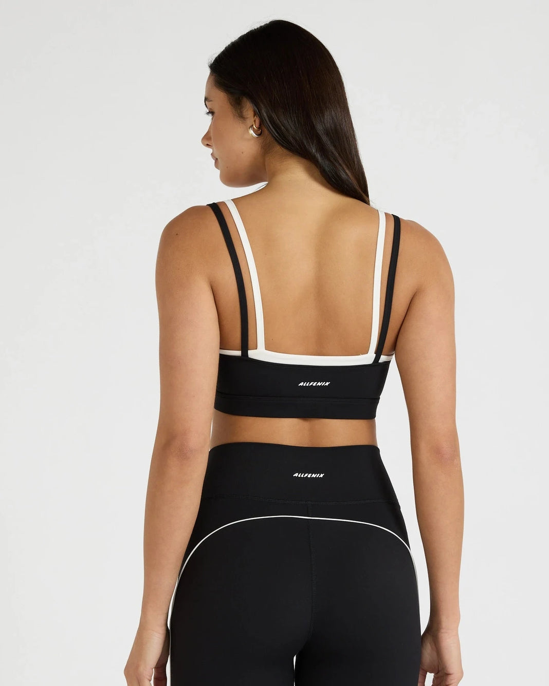 ALLFENIX CloudCore™ Double Layer Contrast Sports Bra - Black