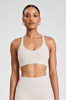 ALLFENIX CloudCore™ Cross Back Sports Bra - Stone