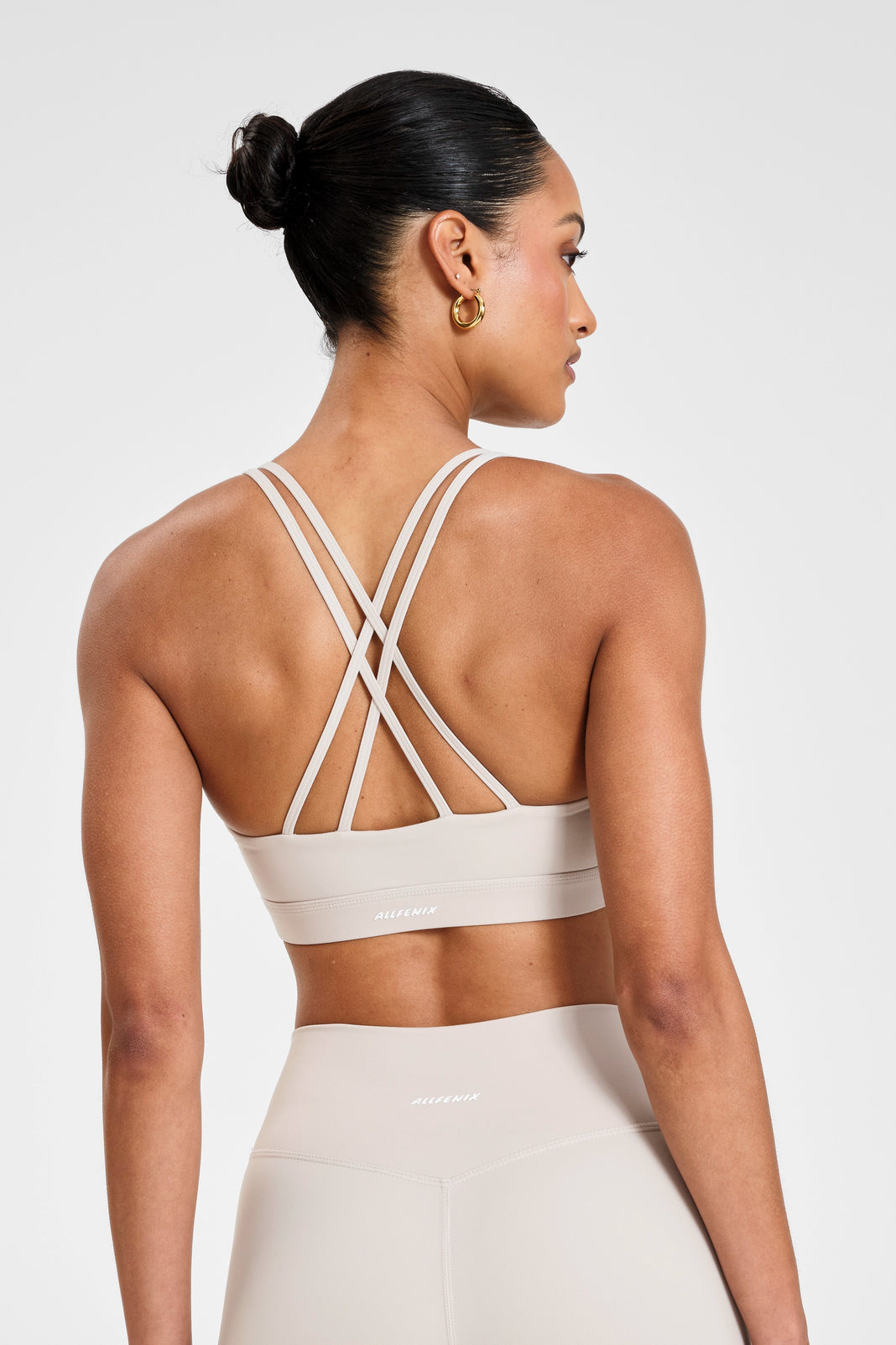 ALLFENIX CloudCore™ Cross Back Sports Bra - Stone