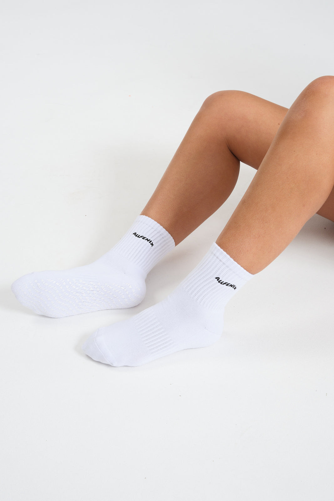 Pilates Grip Socks - White