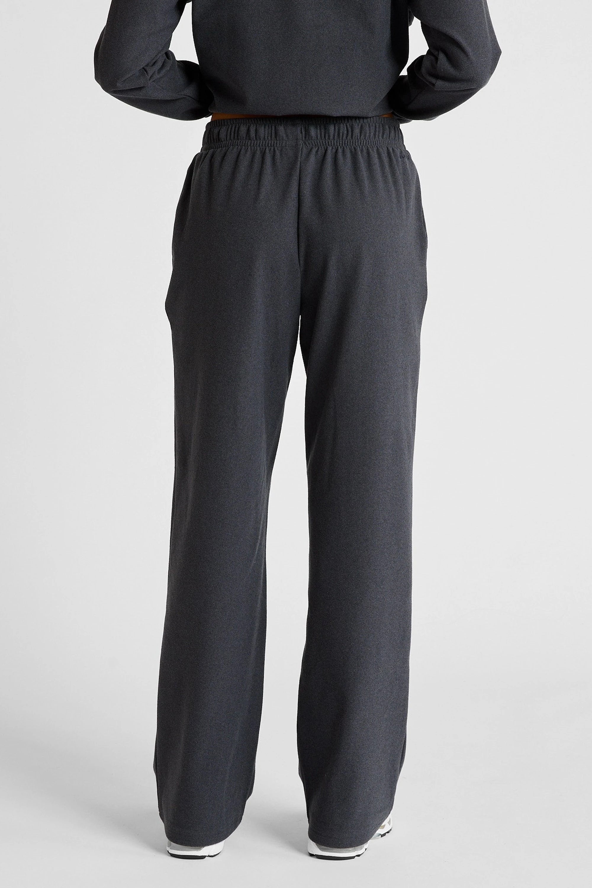 ALLFENIX Micro-Rib Wide Leg Trackpant in Charcoal, view 3