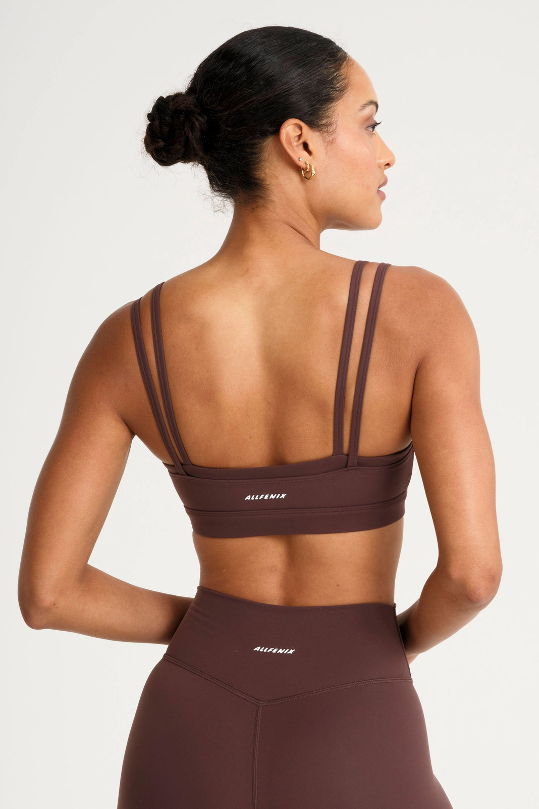 ALLFENIX CloudCore™ Double Layer Sports Bra - Espresso
