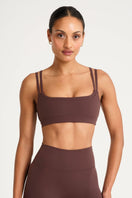 ALLFENIX CloudCore™ Double Layer Sports Bra - Espresso