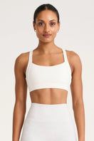 ALLFENIX CloudCore™ Cross Over Core Sports Bra - Chalk