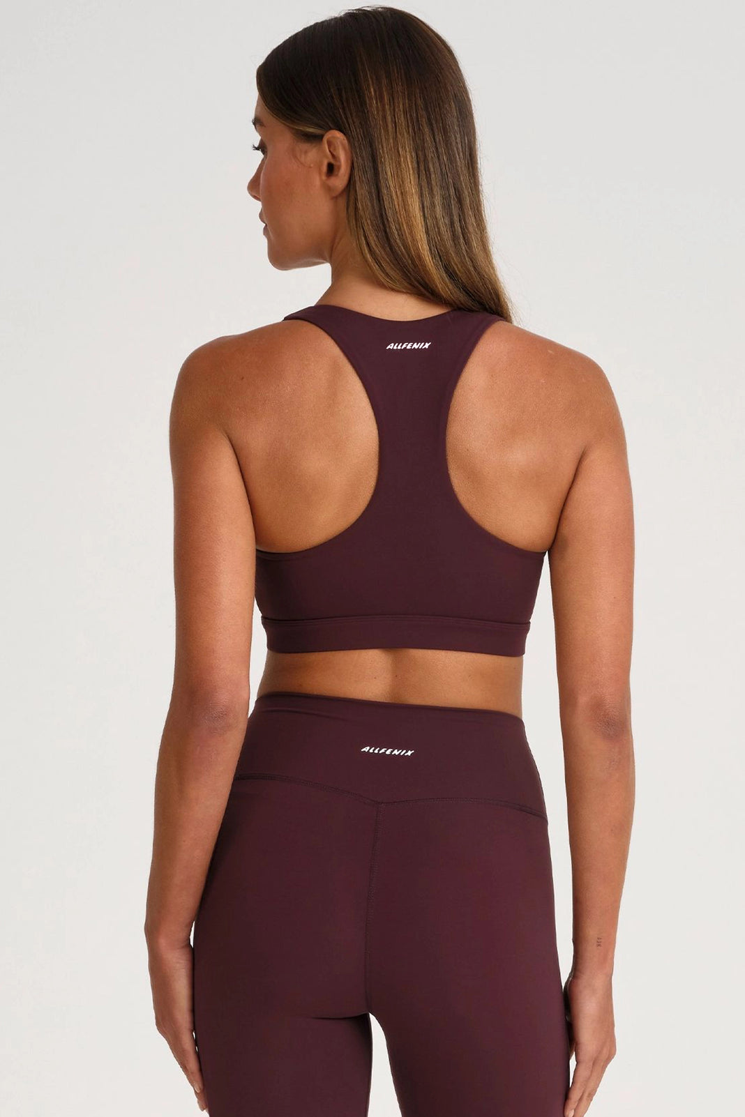 ALLFENIX CloudCore™ Scoop Neck Racer Back Sports Bra - Raisin