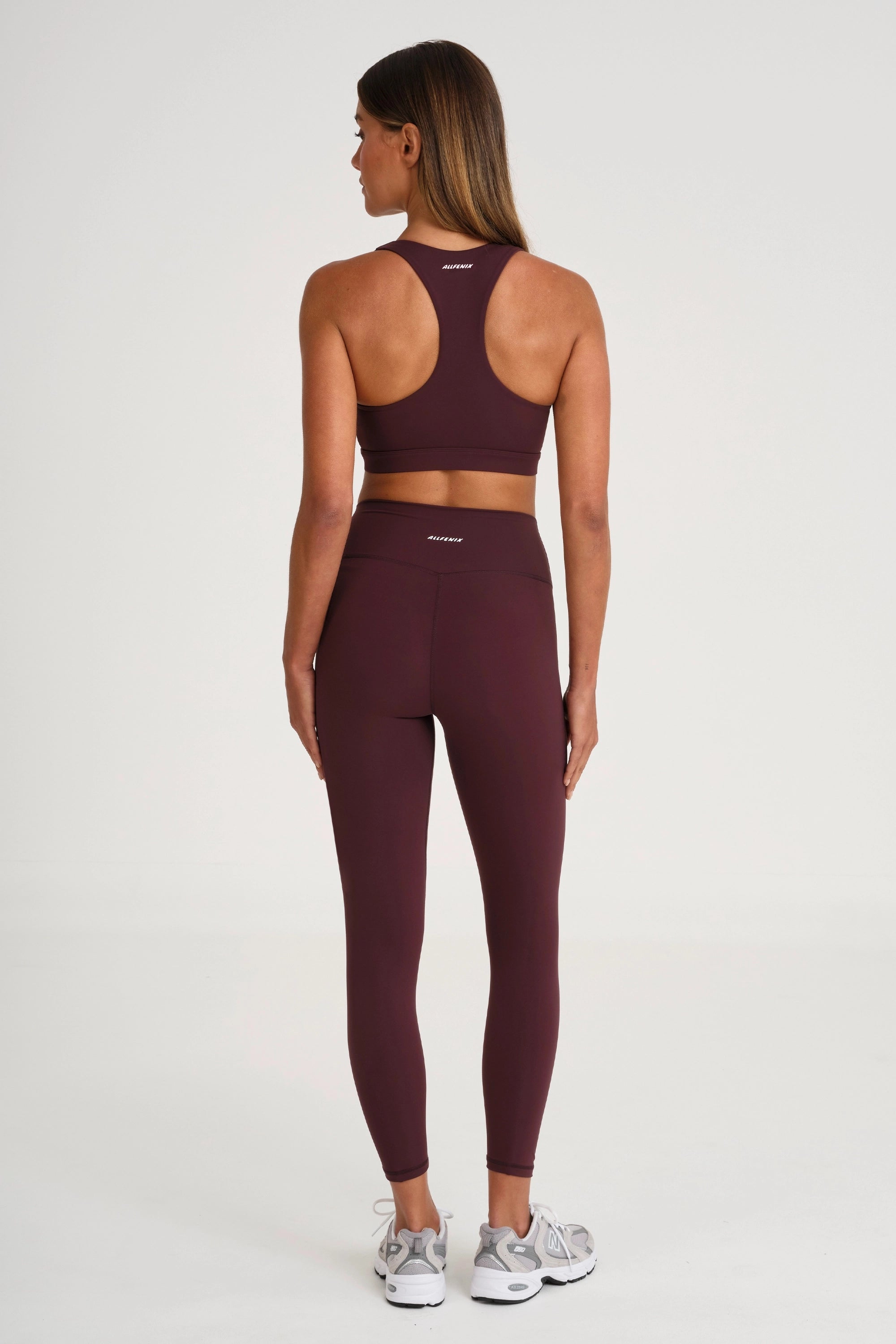 ALLFENIX CloudCore™ Scoop Neck Racer Back Sports Bra - Raisin