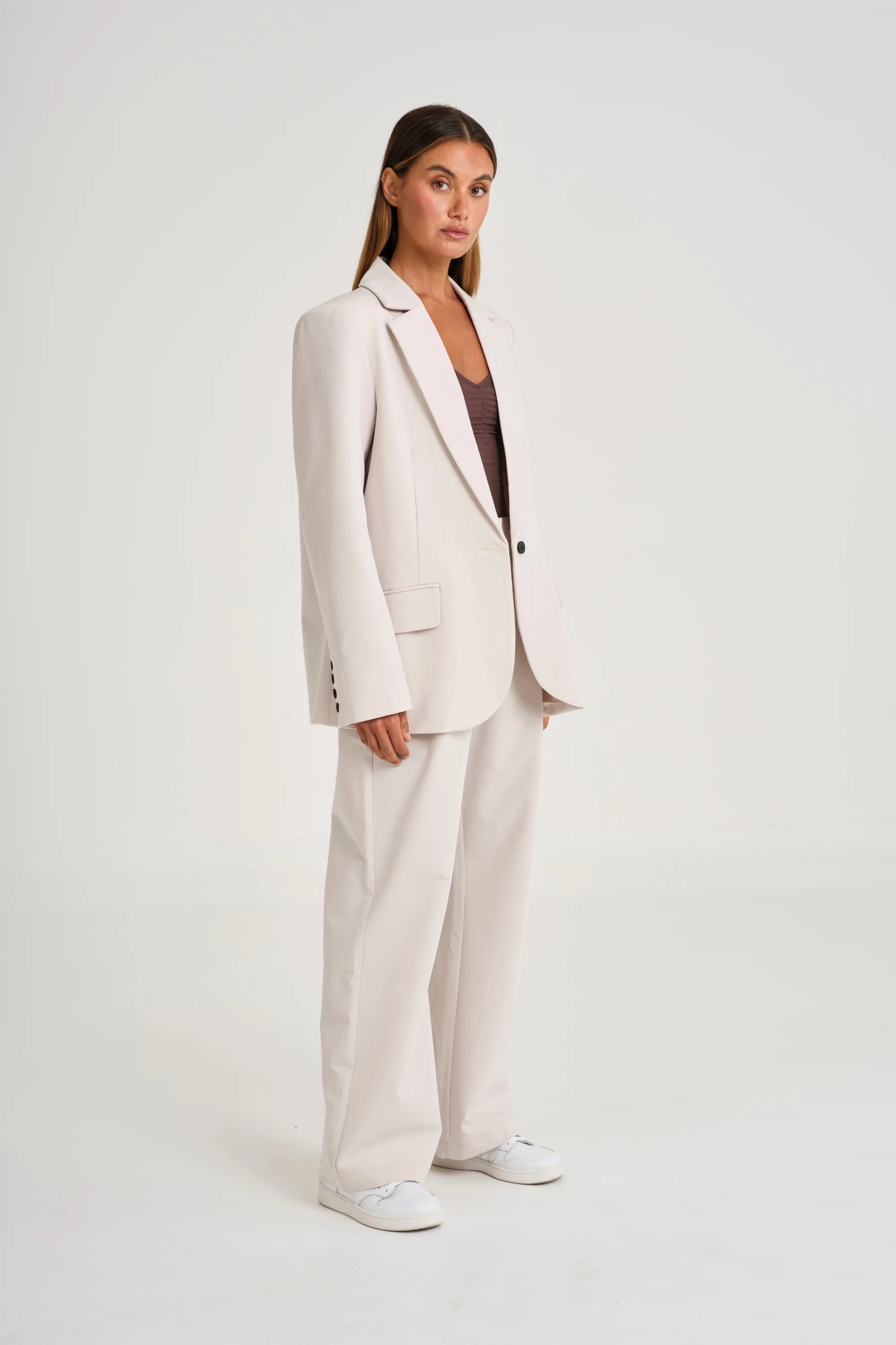 Pin Tuck Longline Pant