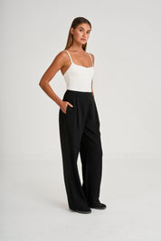 Pin Tuck Longline Pant