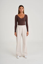 Pin Tuck Longline Pant