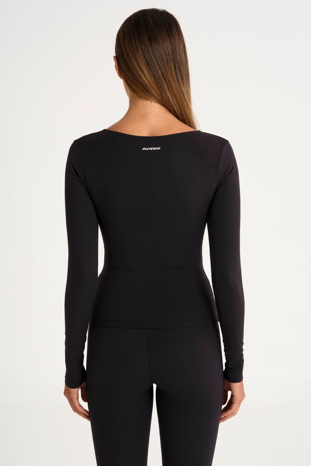ALLFENIX CloudCore™ Lite Ruched V-Neck Long Sleeve - Onyx