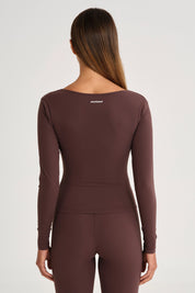 ALLFENIX CloudCore Lite Ruched V-Neck Long Sleeve