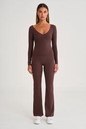 ALLFENIX CloudCore Lite Ruched V-Neck Long Sleeve