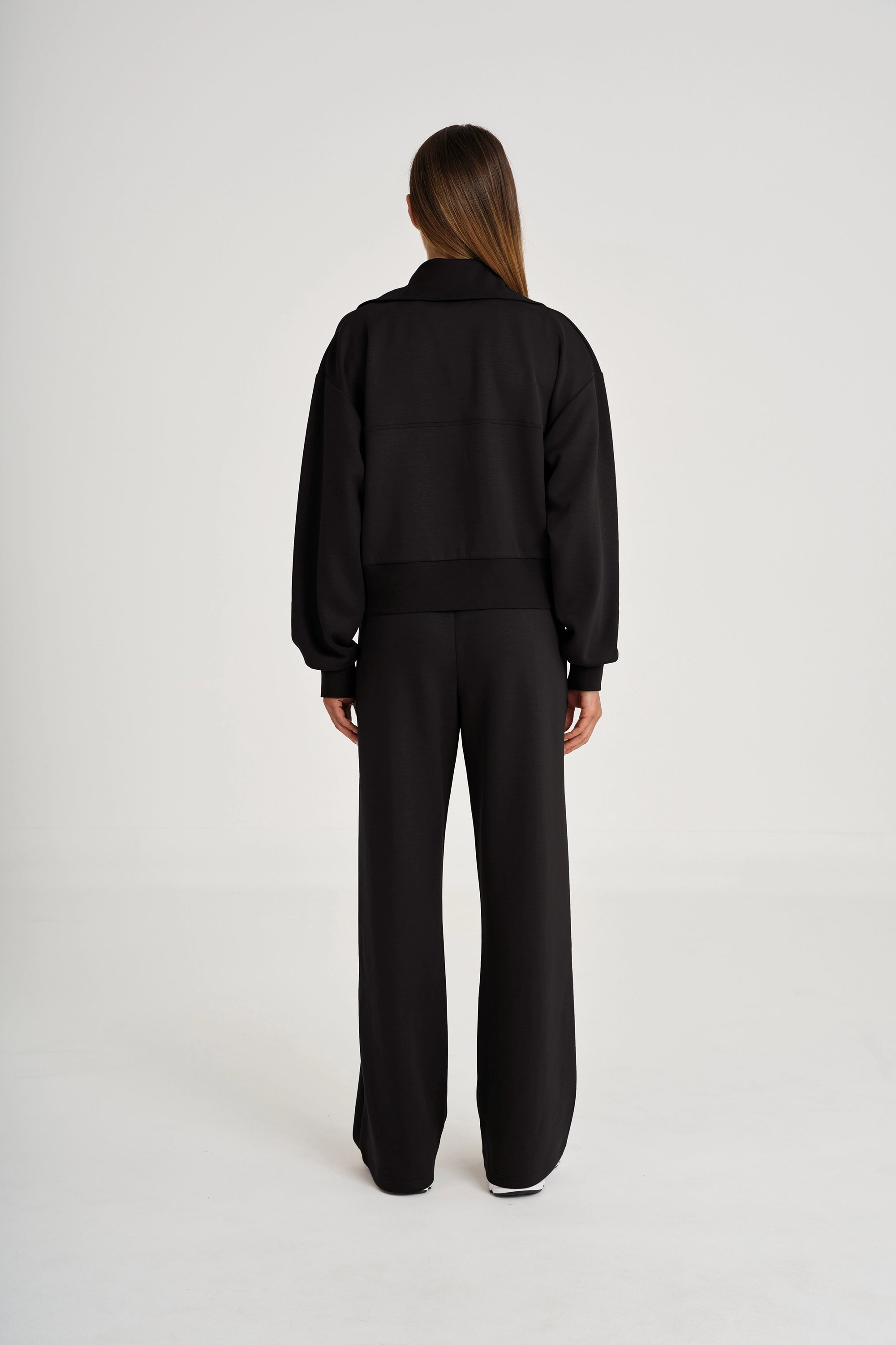 Soft Luxury 1/4 Zip Jumper - Black