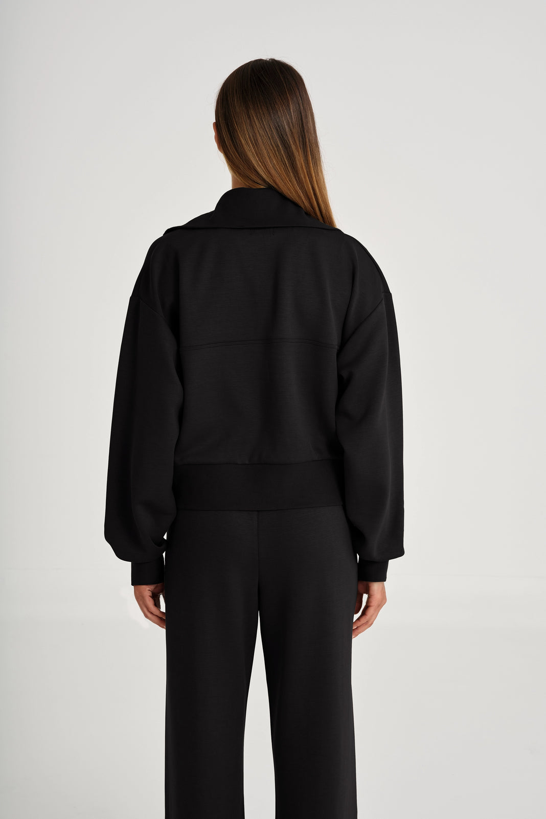 Soft Luxury 1/4 Zip Jumper - Black