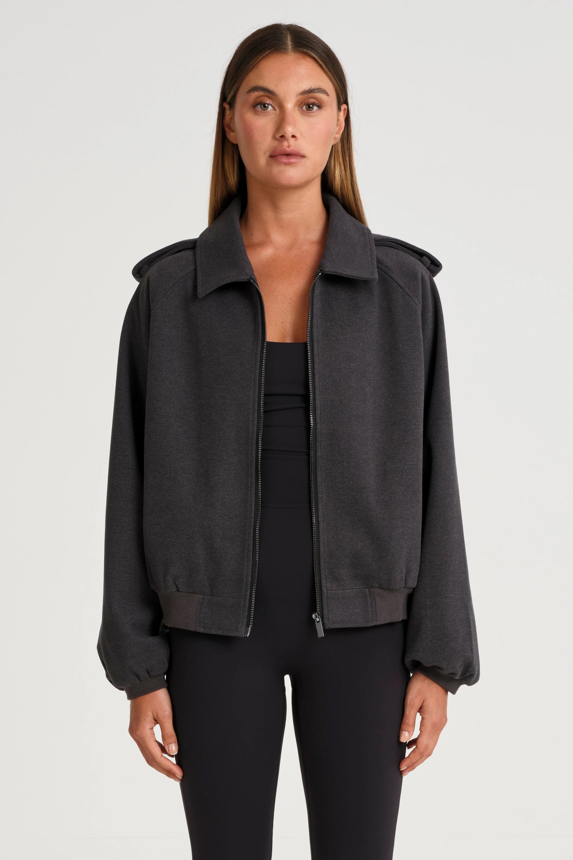 ALLFENIX Signature Bomber Jacket - Charcoal