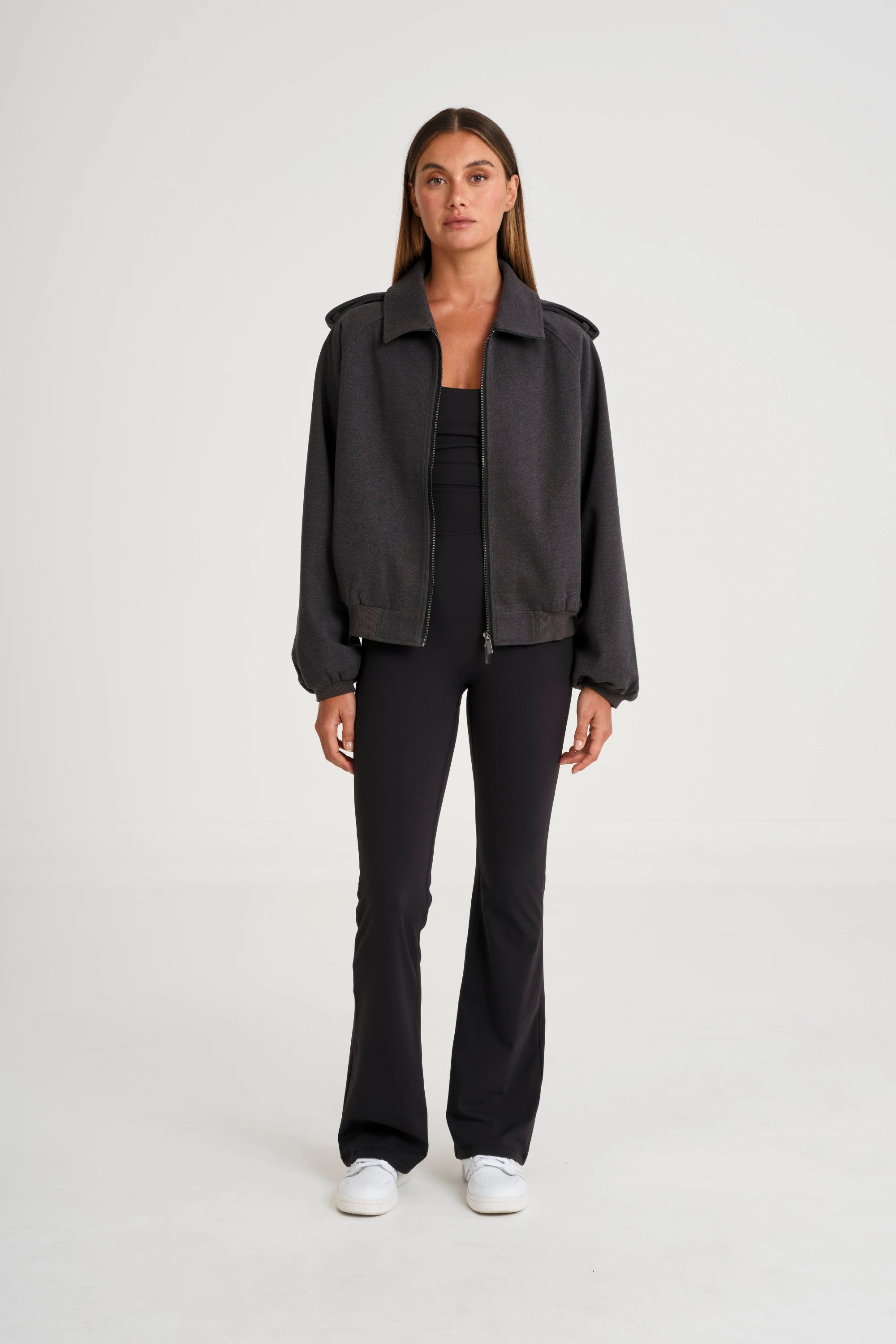 ALLFENIX Signature Bomber Jacket - Charcoal