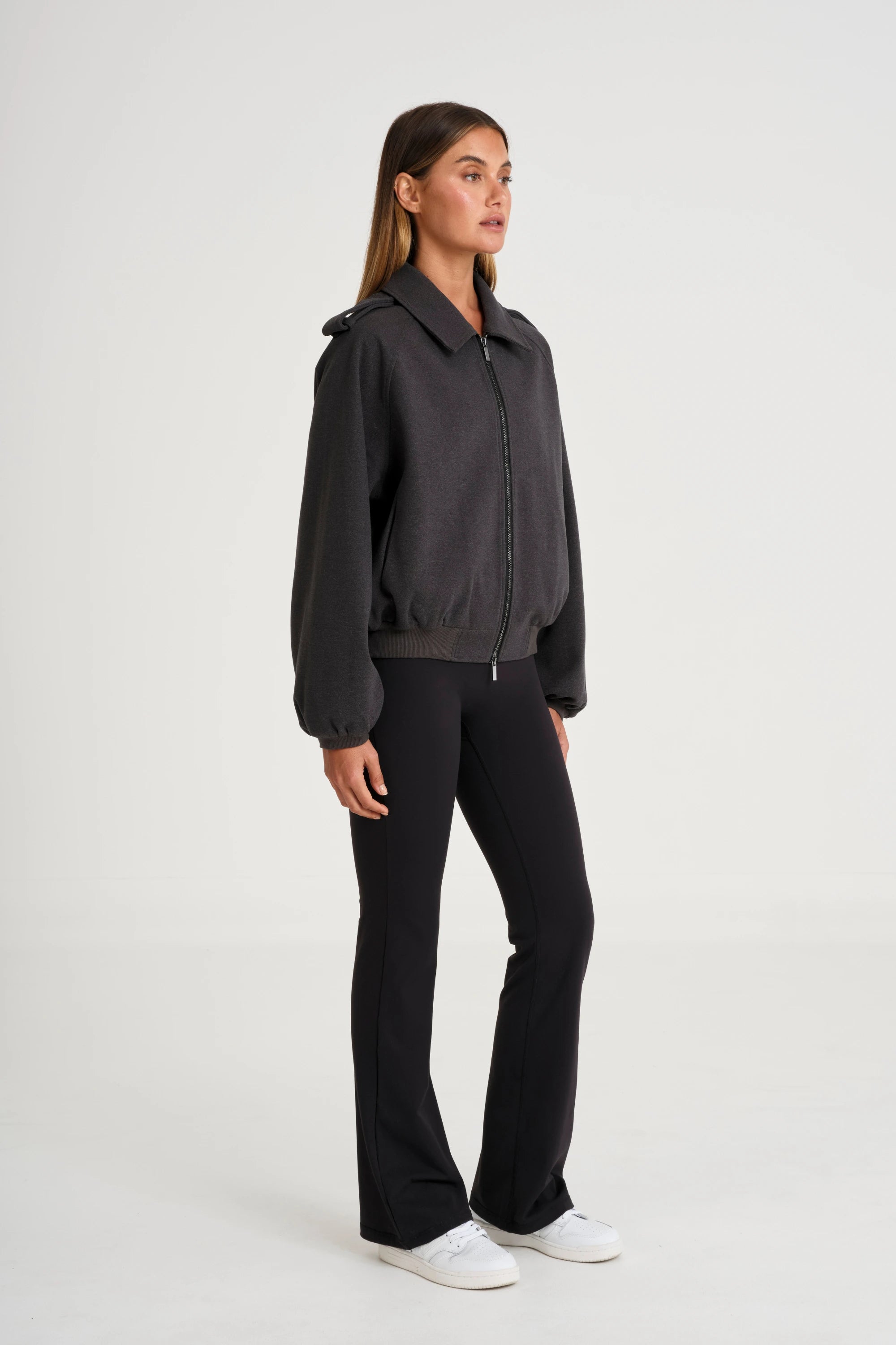 ALLFENIX Signature Bomber Jacket - Charcoal