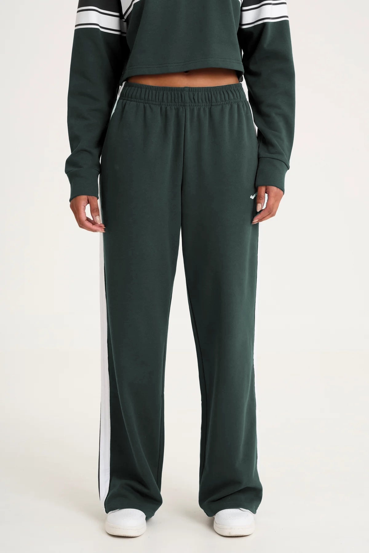 Collegiate Wide Leg Track Pant