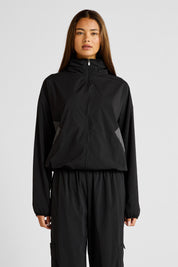 ALLFENIX Spray Paneled Windbreaker - Black
