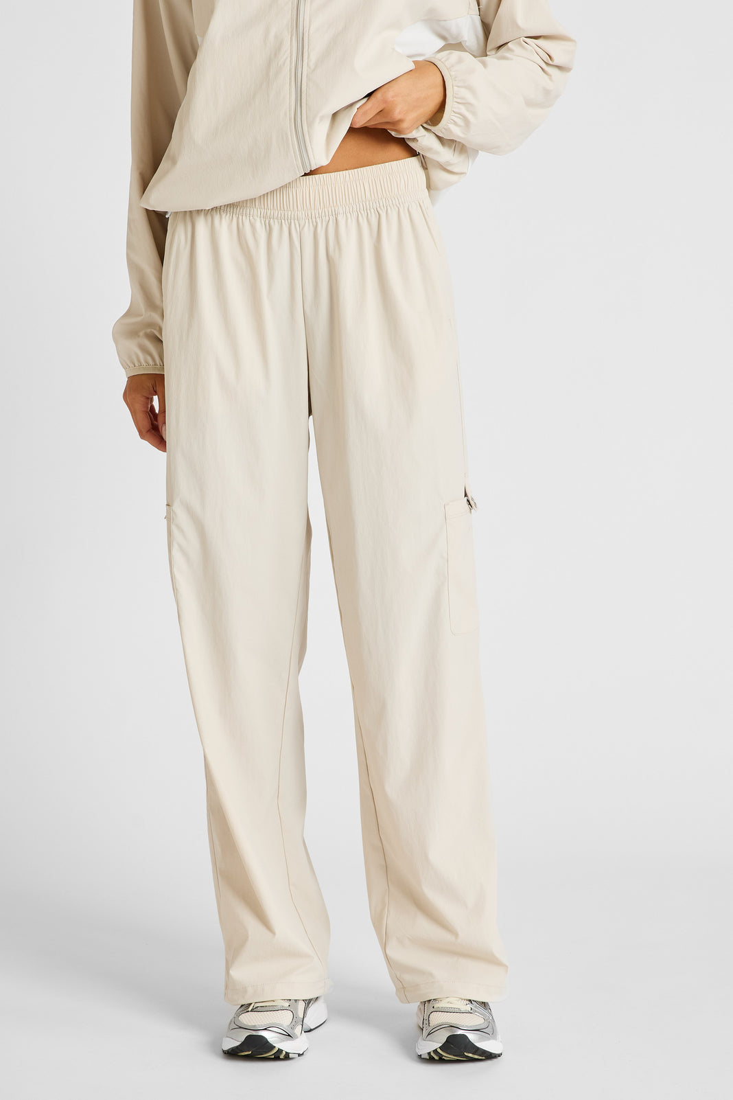 ALLFENIX Spray Wide Leg Pocket Pant - Stone