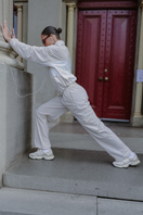 Spray Wide Leg Pocket Pant - Stone
