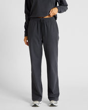 ALLFENIX Micro-Rib Wide Leg Trackpant in Charcoal, view 2