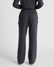 ALLFENIX Micro-Rib Wide Leg Trackpant in Charcoal, view 3