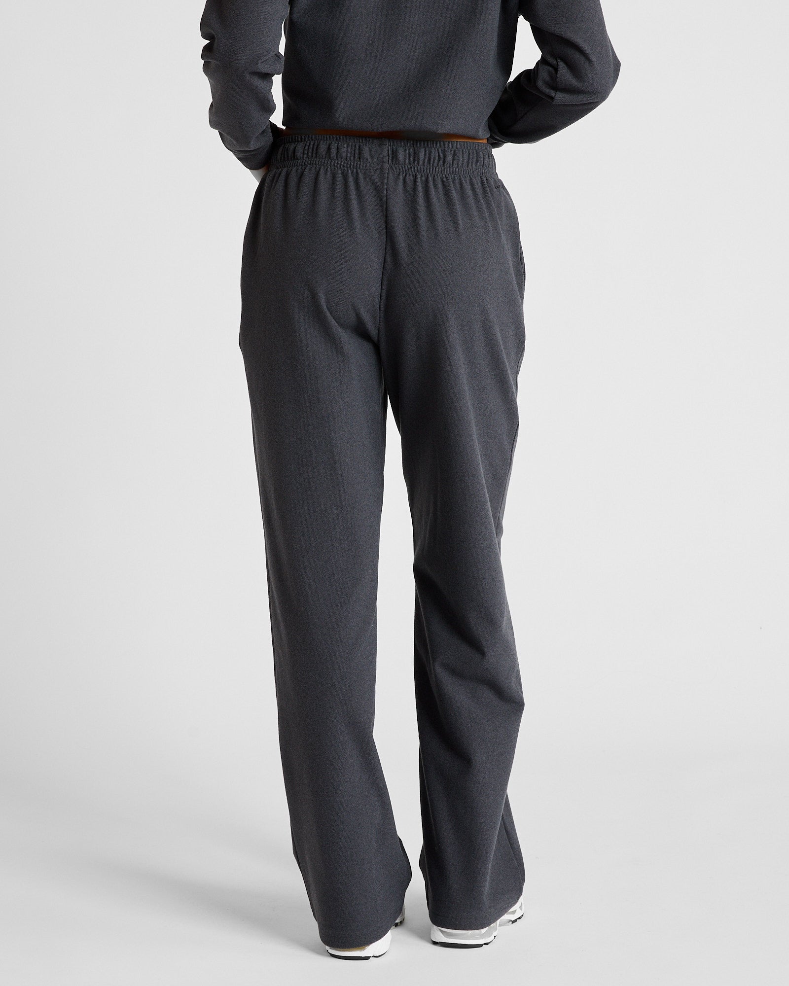 ALLFENIX Micro-Rib 1/2 Zip Set in Charcoal, full look