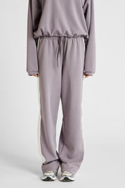 ALLFENIX Soft Essentials Contrast Wide Leg Pant in Graphite and Chalk