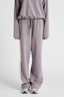 Soft Essentials Contrast Wide Leg Pant - Graphite/Chalk