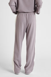 ALLFENIX Soft Essentials Contrast Wide Leg Pant in Graphite and Chalk, view 4