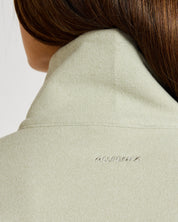 ALLFENIX Micro-Rib 1/2 Zip Cropped Sweater in Seagrass, view 5