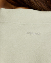 ALLFENIX Micro-Rib V-Neck Cropped Sweater in Seagrass, view 5