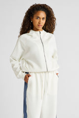 Soft Essentials Cropped Hoodie - Chalk