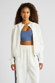 ALLFENIX Soft Essentials Cropped Hoodie in Chalk, view 3