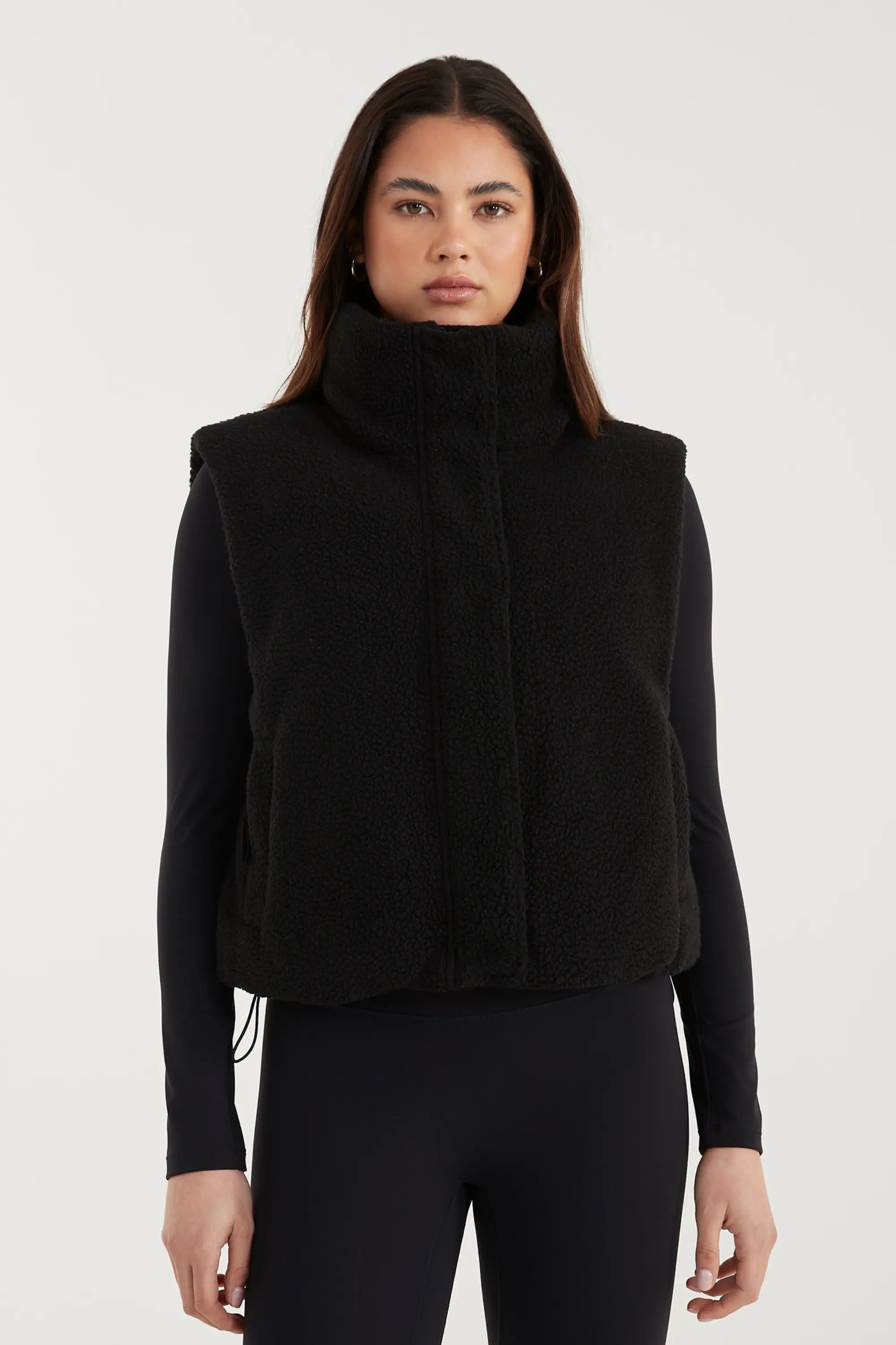 ALLFENIX Shearling Reversible Puffer Vest