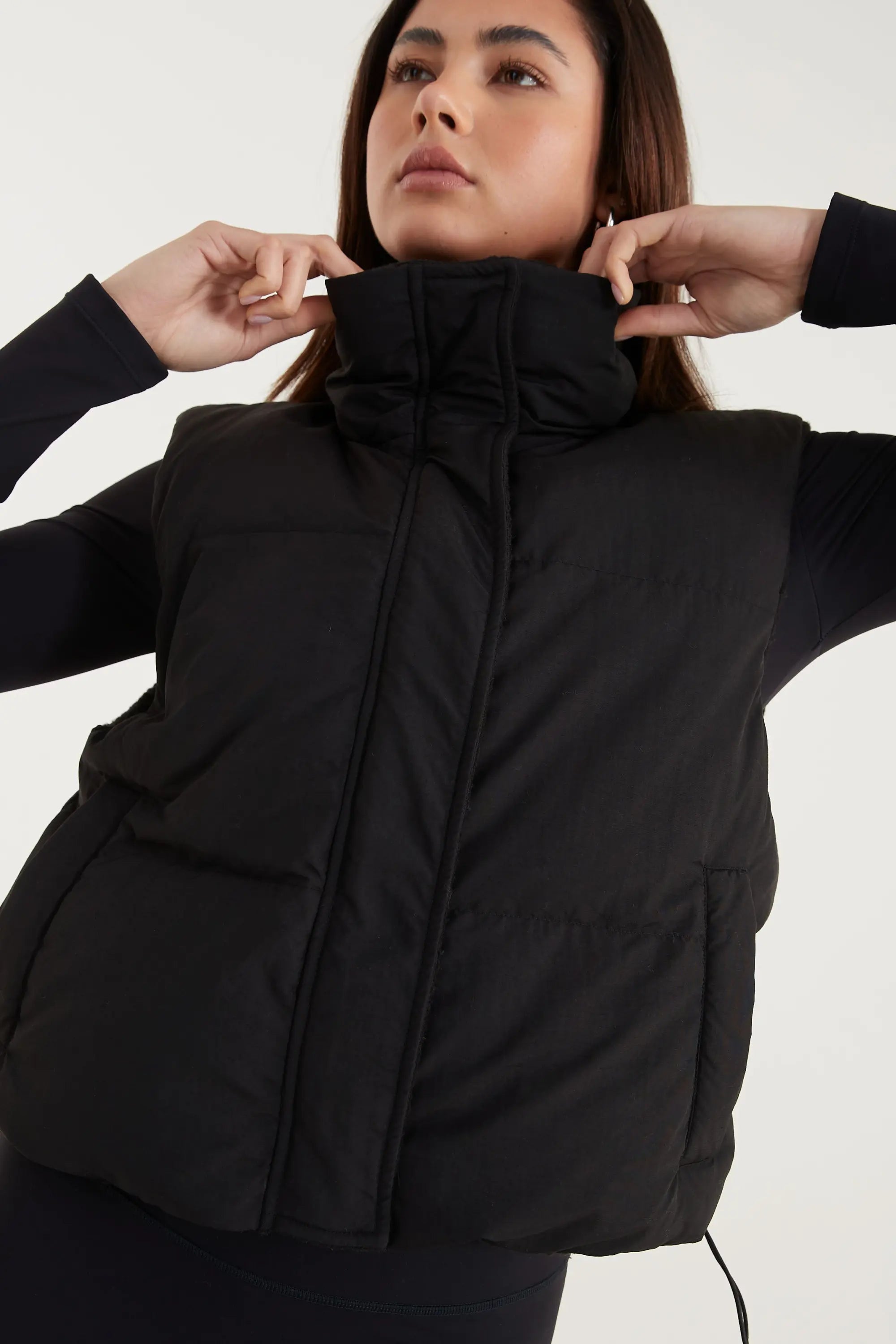 ALLFENIX Shearling Reversible Puffer Vest