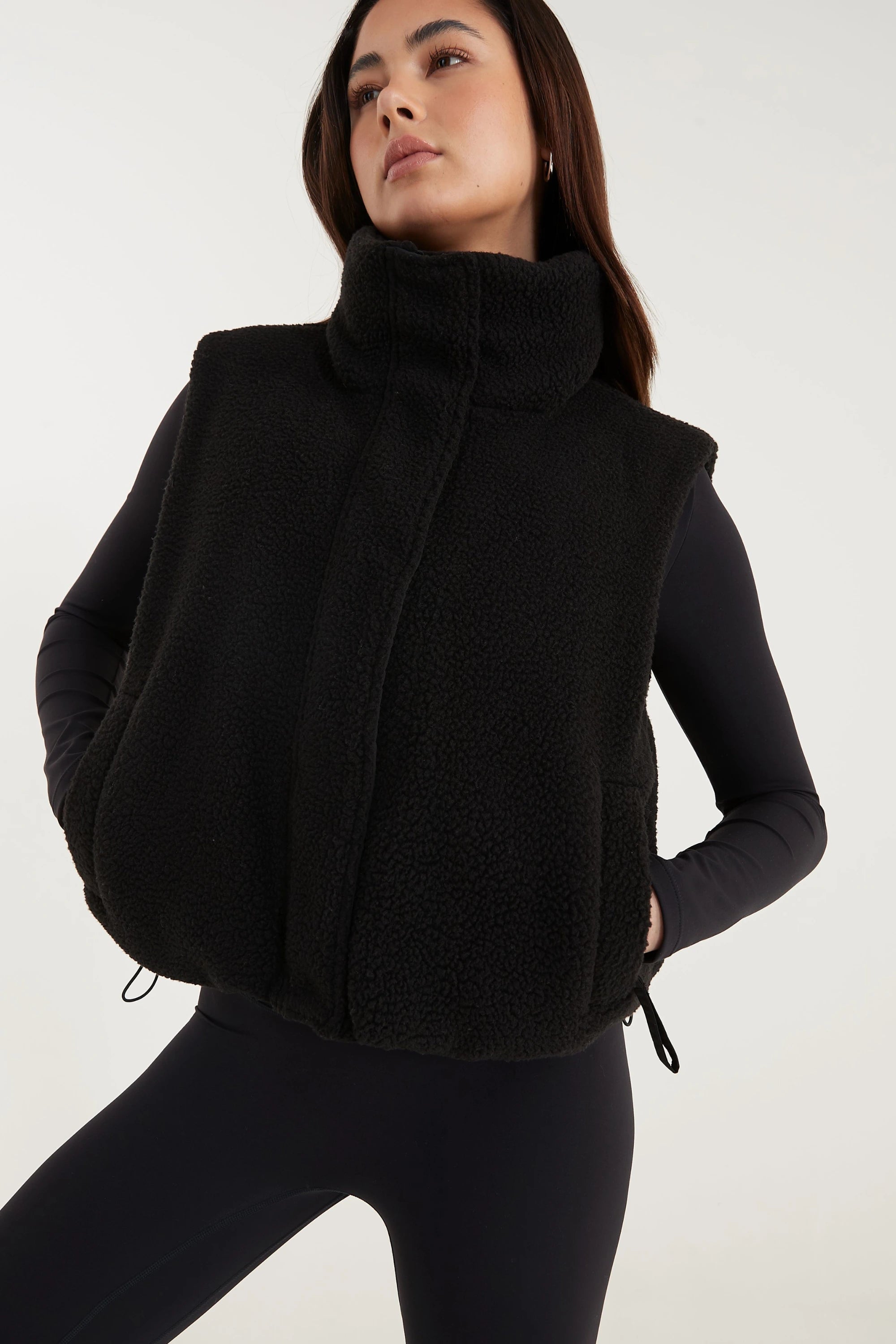 ALLFENIX Shearling Reversible Puffer Vest